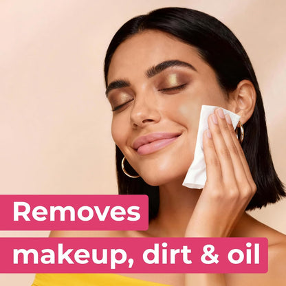 Impossibly Compact Travel Makeup Remover Wipes - 99% Water and Aloe - Ultra Soft, Safe for Sensitive Skin, Thick & Durable - Travel Essentials for Adults & Teens - Scented (24 Pack 144 Wipes)