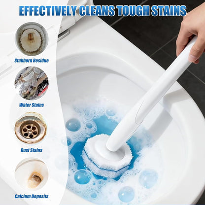 50PC Toilet Bowl Wand Refills, Replacement Heads for Bathroom Washroom Cleaning Pads, Disposable Toilet Brush Refills Compatible with Household Brushes Scrubbers Cleaning Refill Pack Local Stock