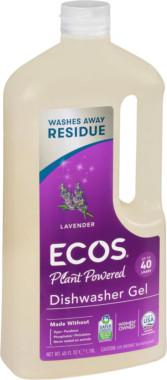 Earth Friendly Products Wave Auto Dishwasher Gel, Lavender, 40 Ounce