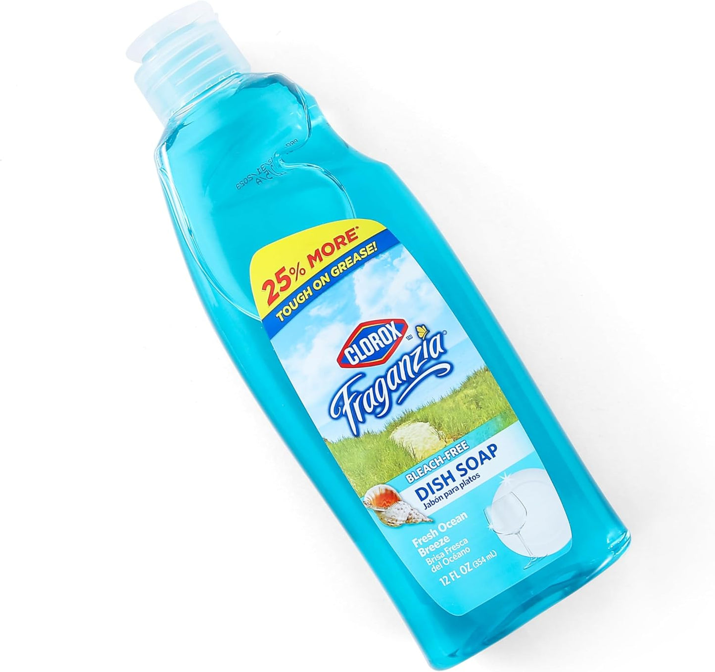 Clorox Fraganzia Liquid Dishwashing Soap, Lavender Scent - Cuts Through Tough Grease Fast, Quick-Rinsing Formula Washes Away Grime, A Powerful Clean You Can Trust, 22 Fl Oz, Pack of 2