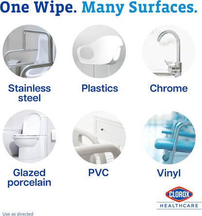 Clorox Healthcare VersaSure Cleaner Disinfectant Wipes, 110 Count Refill, 2 Refills/Case