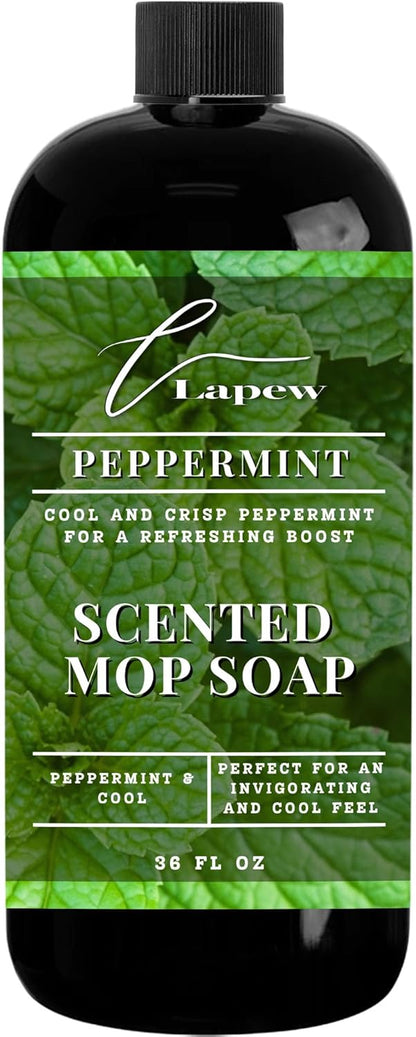 Lapew Santal Scented Mop Soap - Luxury Floor Cleaner Concentrate for Mopping Tile, Laminate, Vinyl & Hardwood | Streak-Free, Low-Foam | 36 oz - Colors A