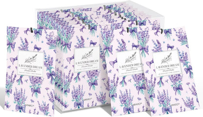 MYARO 12 Pack Fresh Linen Scented Sachets for Drawer, Closet & Car Air Freshener Bags | Odor Eliminator & Fabric Refresher | Crisp, Clean Home Fragrance Gift Set