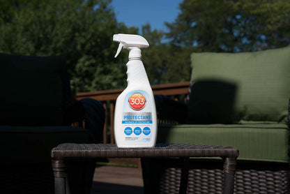 303 Products (30308CSR) UV Protectant Spray for Vinyl, Plastic, Rubber, Fiberglass, Leather & More – Dust and Dirt Repellant - Non-Toxic, Matte Finish, 16 Fl. oz., White