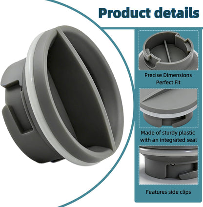 WPW10524919 Dishwasher Rinse Aid Cap, Leak-Proof Seal, Compatible with Whirlpool Amana IKEA WDP350PAAW5 KDTE104DSS0 Cap Replacement for W10524919， W10524923 2684856, PS11755938