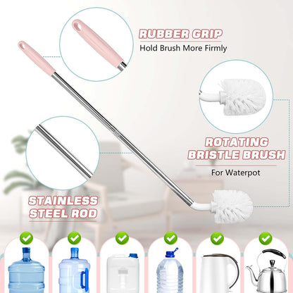 5 Gallon Water jug Cleaning Brush，2 Pack Bucket Brush, Kettle Brush, Cleaning Extra Long Bottles, 5 Gallon Jug Cleaner, Water Bottle Brush，Carboy Brush.