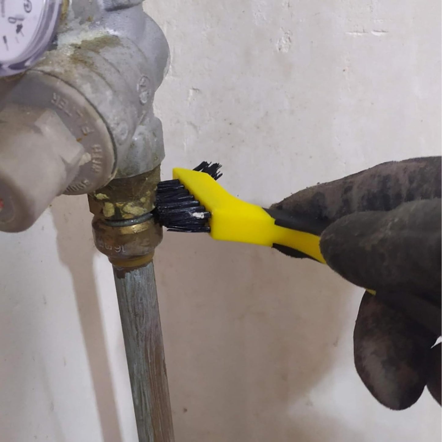 ALLWAY GB Soft-Grip Narrow Nylon Stripper & Grout Brush