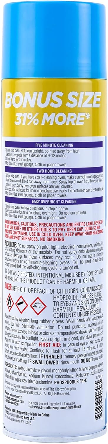 409 Fume Free Oven Cleaner 19oz Aerosol, Fresh Scent, Cuts Through Grease & Grime on Contact, A Powerful Clean You Can Trust, Fresh Scent, 19 Oz | Grill Cleaner, Stove Top Cleaner
