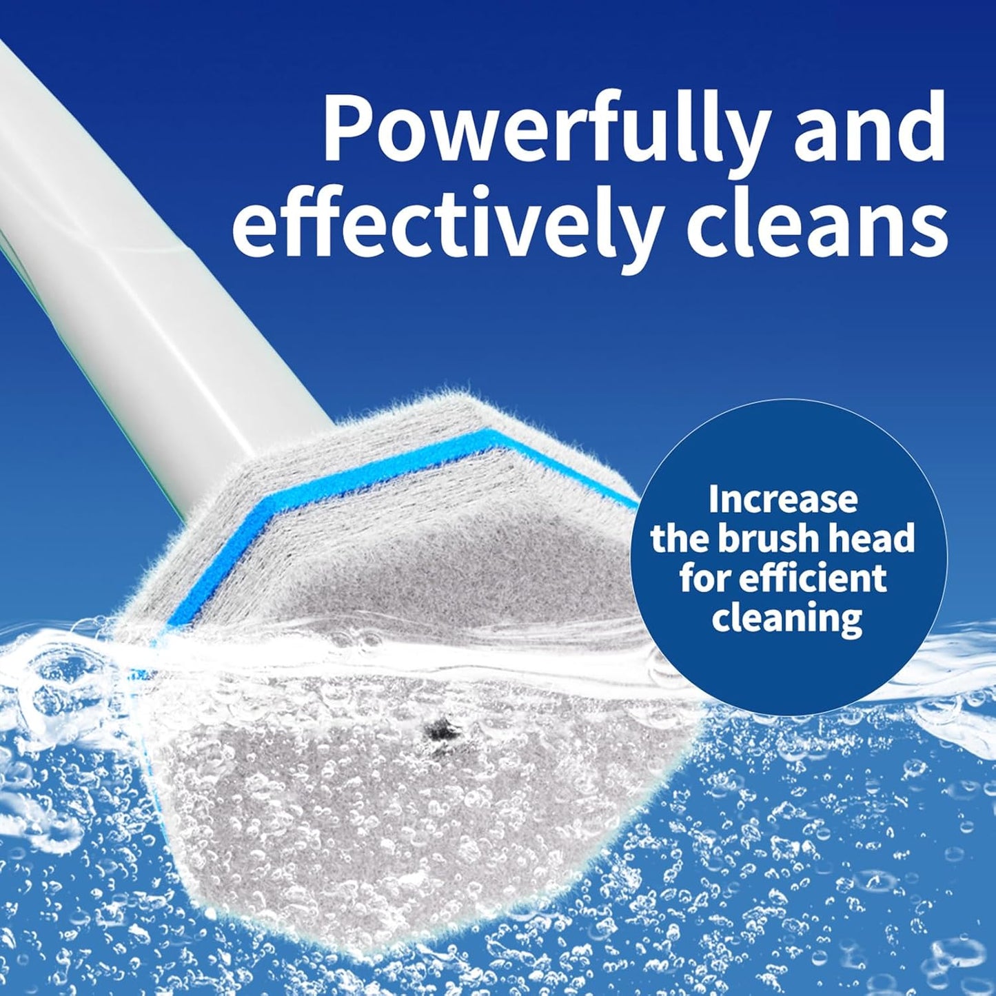Disposable Toilet Brush Cleaning System with 50pcs Refills Pads Replacement Heads, Toilet Cleaning Stick, Wall Mounted Toliet Wand Kit Bathroom Maintenance, Toilet Bowl Cleaner Wands Holder and Set