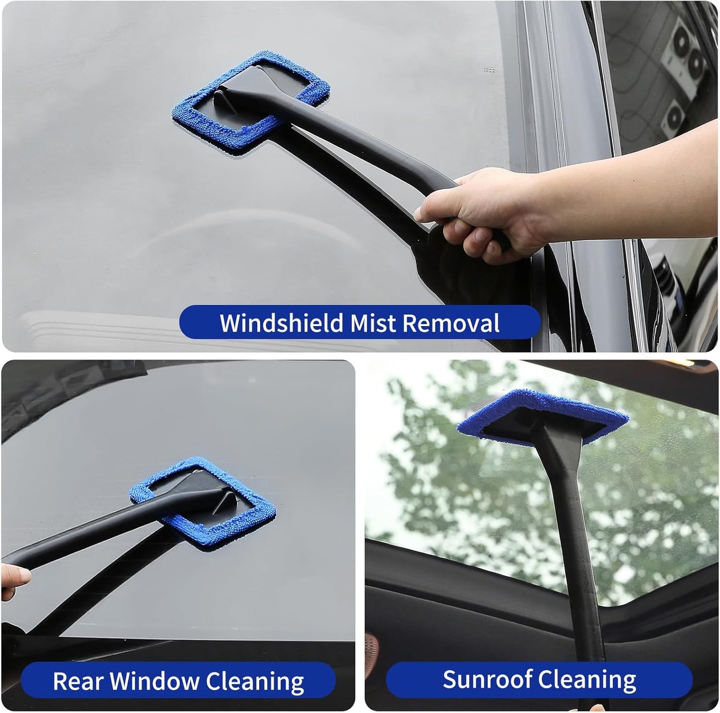 Qydipclin 34Pcs Car Detailing Kit, Car Detailing Brush Set, Car Wash Cleaning Kit, Car Detailing Brushes, Professional Car Care Kit for Interior Exterior Wheels, Blue
