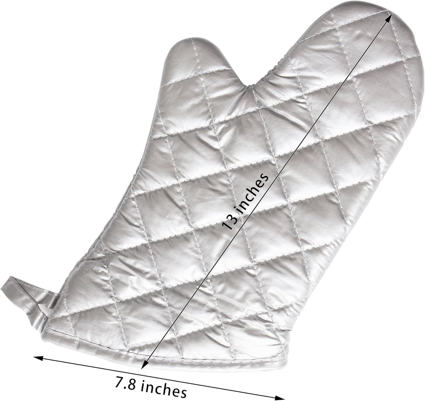 ARCLIBER Oven Mitts 1 Pair of Quilted Terry Cloth Cotton Lining,Extra Long Professional Classic Oven Mitt Heat Resistant Kitchen Oven Gloves,16 Inch
