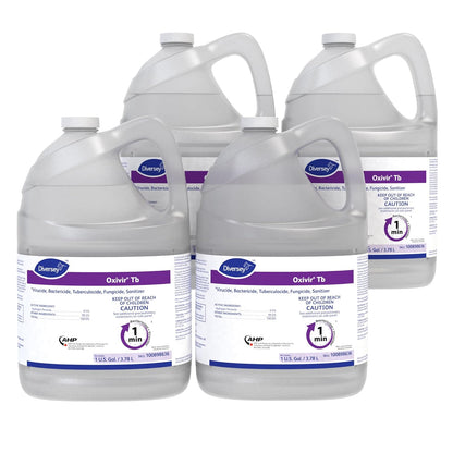 Oxivir Diversey Tb Ready-to-Use Liquid Hydrogen Peroxide Disinfectant Cleaner, Tuberculocidal Multi-Surface Cleaner, 1 Gallon