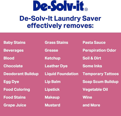 Orange-Sol De-Solv-It Laundry Saver, Instant Laundry Stain Removers, Spray and Wash Stain Remover, Powerful Spray Wash Formula, Hair & Skin-Safe, 12-Ounce