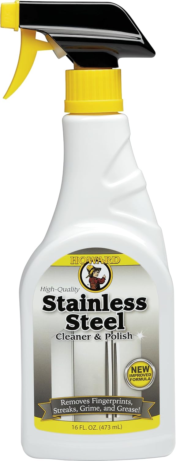 Howard Products Stainless Steel Cleaner for Appliances - Stainless Steel Cleaner and Polisher