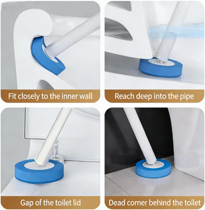 64 Count Value Pack: Disposable Toilet Brush Heads with Pre-Loaded Cleaner | KZKR Toilet Bowl Wand Refills for Bathroom Cleaning | Bulk Economy Pack