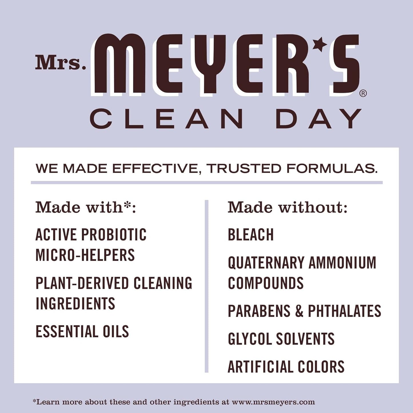MRS. MEYER'S CLEAN DAY Probiotic Multi-Surface Spray, Made with Essential Oils and Other Thoughtfully Chosen Ingredients Lavender, 16 Fl Oz