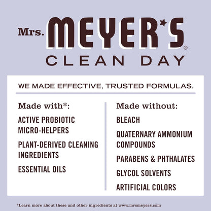 MRS. MEYER'S CLEAN DAY Probiotic Multi-Surface Spray, Made with Essential Oils and Other Thoughtfully Chosen Ingredients Lavender, 16 Fl Oz