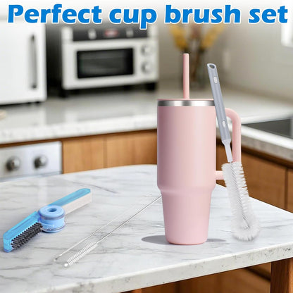 Palksky Water Bottle Cleaning Brush Kit, Brush and Straw Cleaner for Owala, 5 PCS