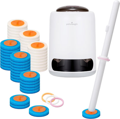 Disposable Toilet Brush,with 24 Refill Heads and Holder,Clean Brush Starter Kit,with 1 Toilet Wand, 1StorageCaddy and,3Fragrant Tablet, Toilet Wand Kit,Deep Cleaning Bathroom.