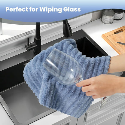 12 Pack Cleaning Cloth,Ultra Soft Absorbent Quick Drying Microfiber Cleaning rags,No scratches,Reusable,Washable,Lint Free Cleaning Towels for Kitchen,Window,Glass,car,11.8"×11.8",(Multicolor)