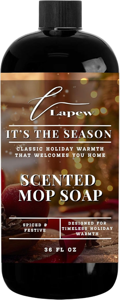 Lapew Santal Scented Mop Soap - Luxury Floor Cleaner Concentrate for Mopping Tile, Laminate, Vinyl & Hardwood | Streak-Free, Low-Foam | 36 oz - Colors A