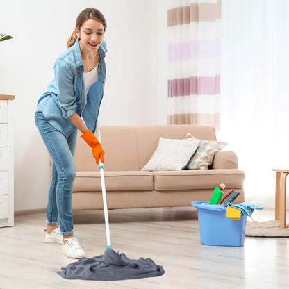 SmoothNovelty 10 Pcs Extra Large Microfiber Cloth 30" x 20" Large Floor Microfiber Towel Reusable Washable Free Lint Free Cloth Rag for Squeegee Mop Floor Window Housekeeping (Bright Color)