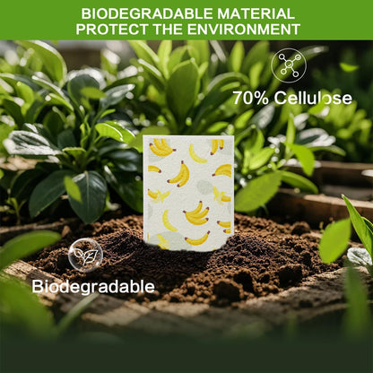 Cellulose Sponges, Large Size 4" x 6" x 1" - Heavy Duty Scrub Kitchen Sponge, Clean Tough Messes Without Scratching Kitchen Cleaning Pads, Pop Up Eco DIY (6 Pack), Green