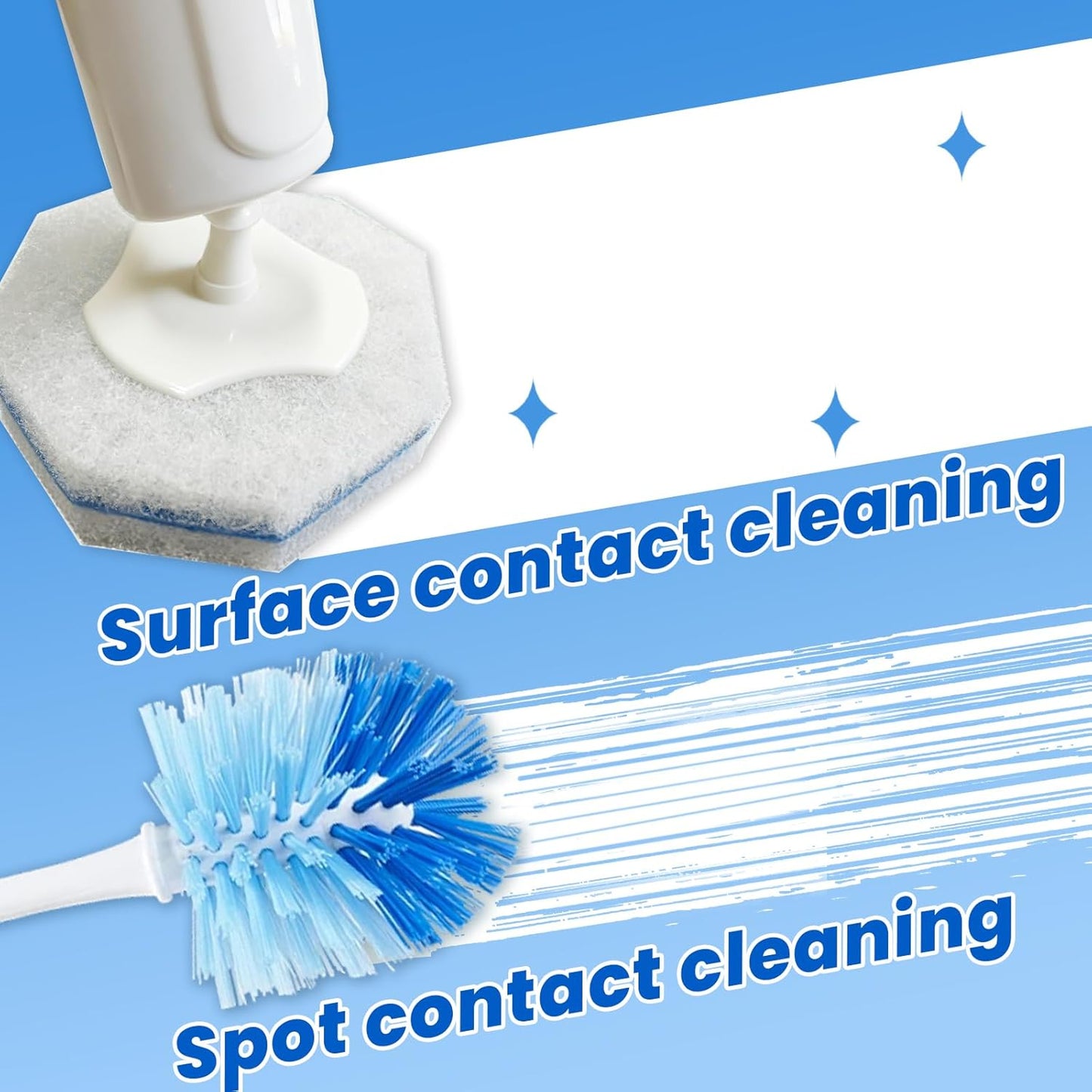 40 Disposable Toilet Brush Refills Srubber Pads, Wall Mounted Toilet Bowl Holder Set Toilet Cleaning System Starter Kit, Scrubbing Toilet Wand Pads
