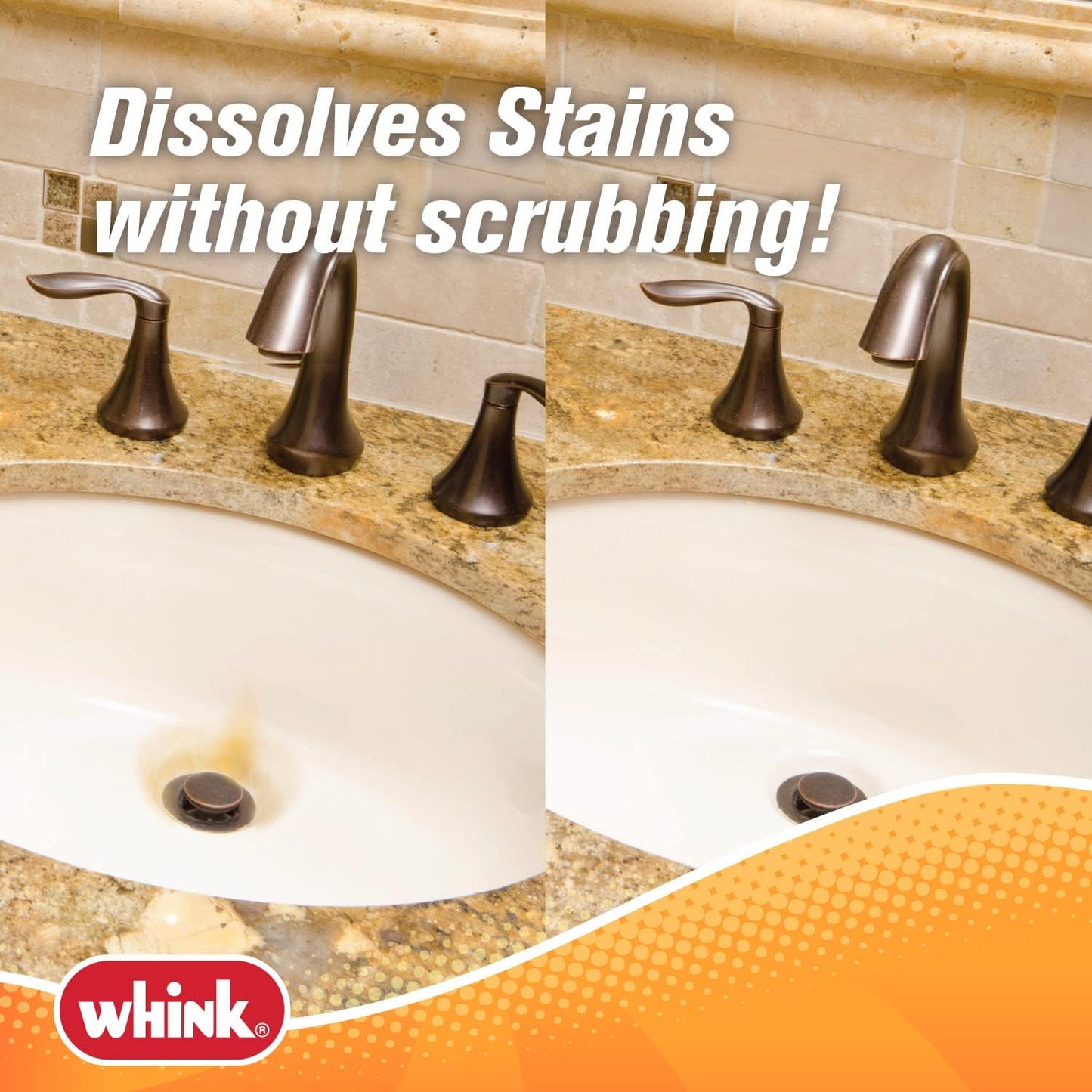 Rust-Oleum Whink Rust Stain Remover | Heavy-Duty Iron Stain Remover for White Toilets & Sinks, Colorfast Fabric & Carpets | 32 oz