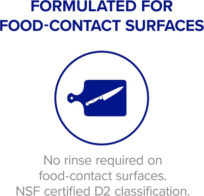 PURELL Foodservice Surface Sanitizer Spray, Fragrance Free, 32 fl oz Capped Bottle with Spray Trigger in Pack (Pack of 6) - 3341-06