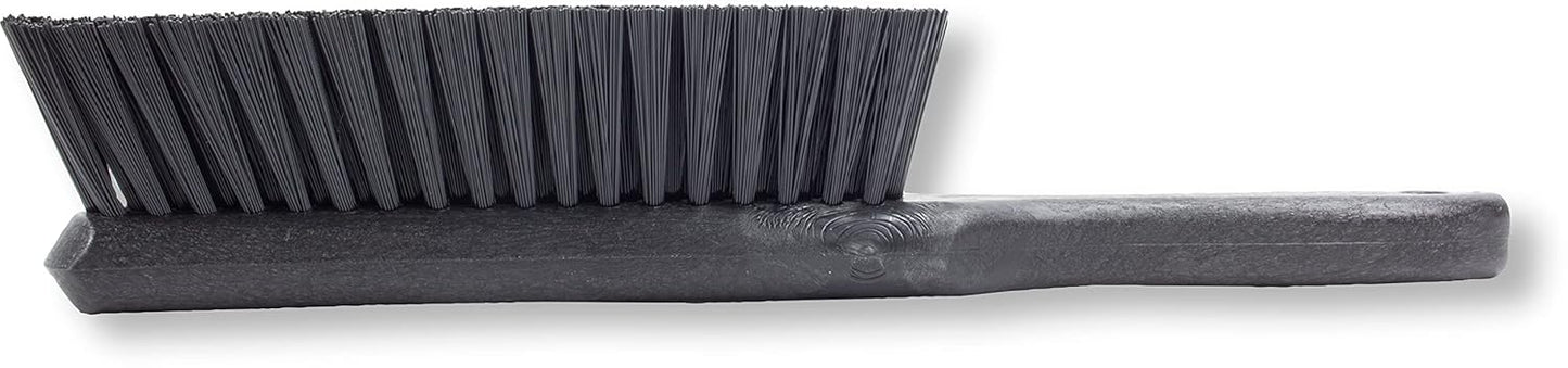 SPARTA Handheld Soft Counter Brush 8 Inch Bristle Span, Multi-Use Dust Brush with 5 Inch Handle for Tables, Countertops, and Delicate Surfaces, Polyester, Orange