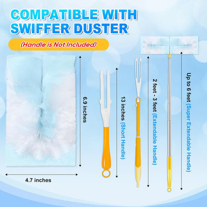 20 Count Duster Refill Compatible with Swiffer Hand Duster, Lavender Flavor Disposable Heavy Duty Duster Refills, Dusters Refills for Cleaning, Blinds & Ceiling Fan (Handle is Not Included)