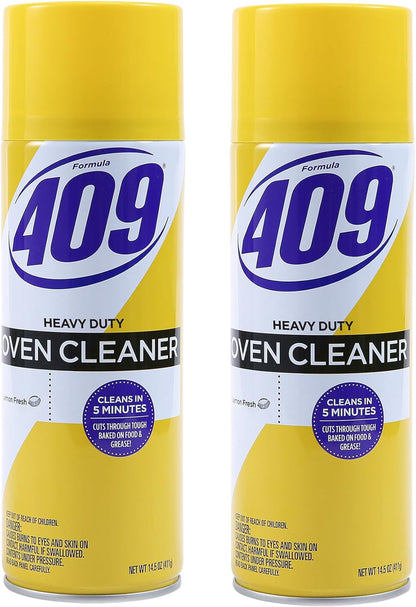 409 Fume Free Oven Cleaner 19oz Aerosol, Fresh Scent, Cuts Through Grease & Grime on Contact, A Powerful Clean You Can Trust, Fresh Scent, 19 Oz | Grill Cleaner, Stove Top Cleaner