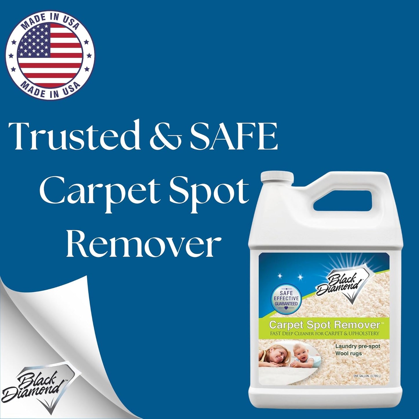 Black Diamond Stoneworks carpet and upholstery cleaner: this fast acting deep cleaning spot and stain remover spray also works great on rugs, couches, and car seats.(1-Quart)