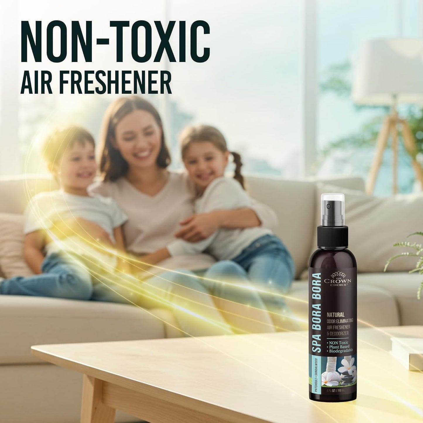 Non-Toxic Odor Eliminator,Natural Cedar Air Freshener Spray for Clothes Storage & Moth Repellent,Closet & Couch Deodorizer,Long Lasting Bathroom & Toilet Freshener, Safe for Kids & Pets-4 oz Pack of 1