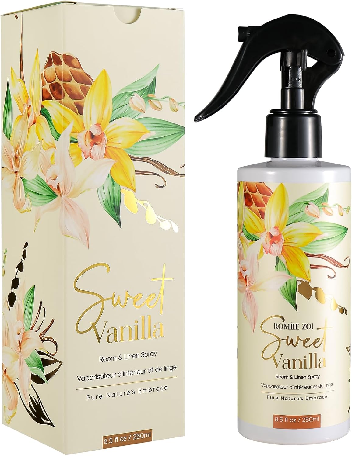 ROMIIE ZOI Room Spray Lemon, Air Freshener Spray Made with Natural Plant Extract, Scented Room Spray for Home Fragrance Fabric Spray Freshener 8.5 FL OZ