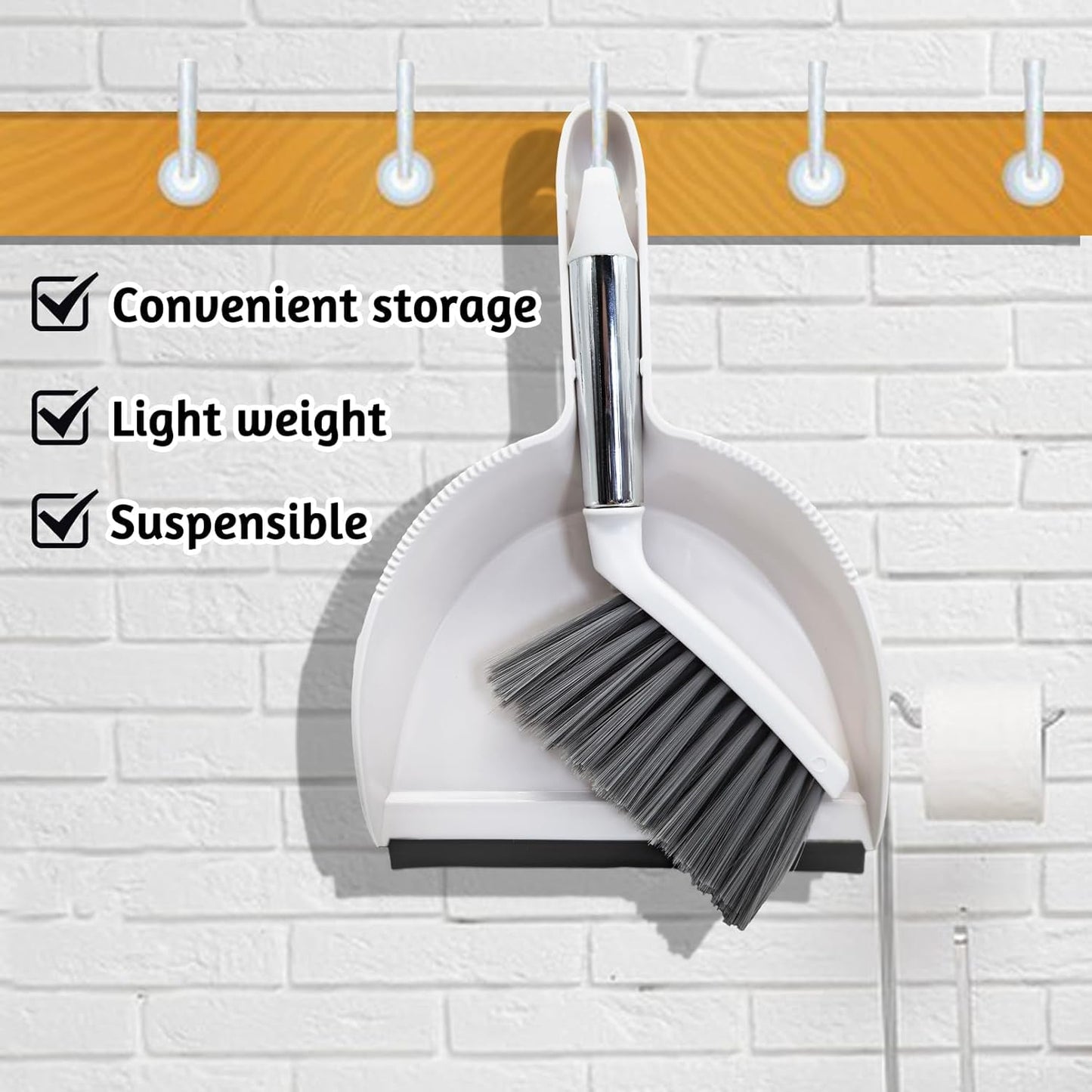 PINVNBY Mini Dustpan and Brush Set, Cage Cleaner for Guinea Pigs, Cats, Hedgehogs, Hamsters, Chinchillas, Rabbits, Reptiles, and Other Small Animals 2 Pack Mini Hand Broom and Dustpan
