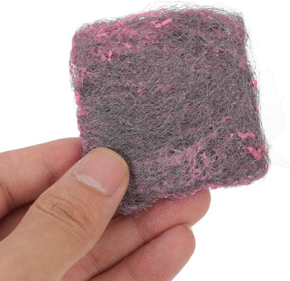 Minkissy 10-Pack Stainless Steel Sponges Heavy Duty Steel Wool Scrubbers for Kitchen & Bathroom Non-Rust Metal Scouring Pads for Pots, Pans, Ovens & Grills