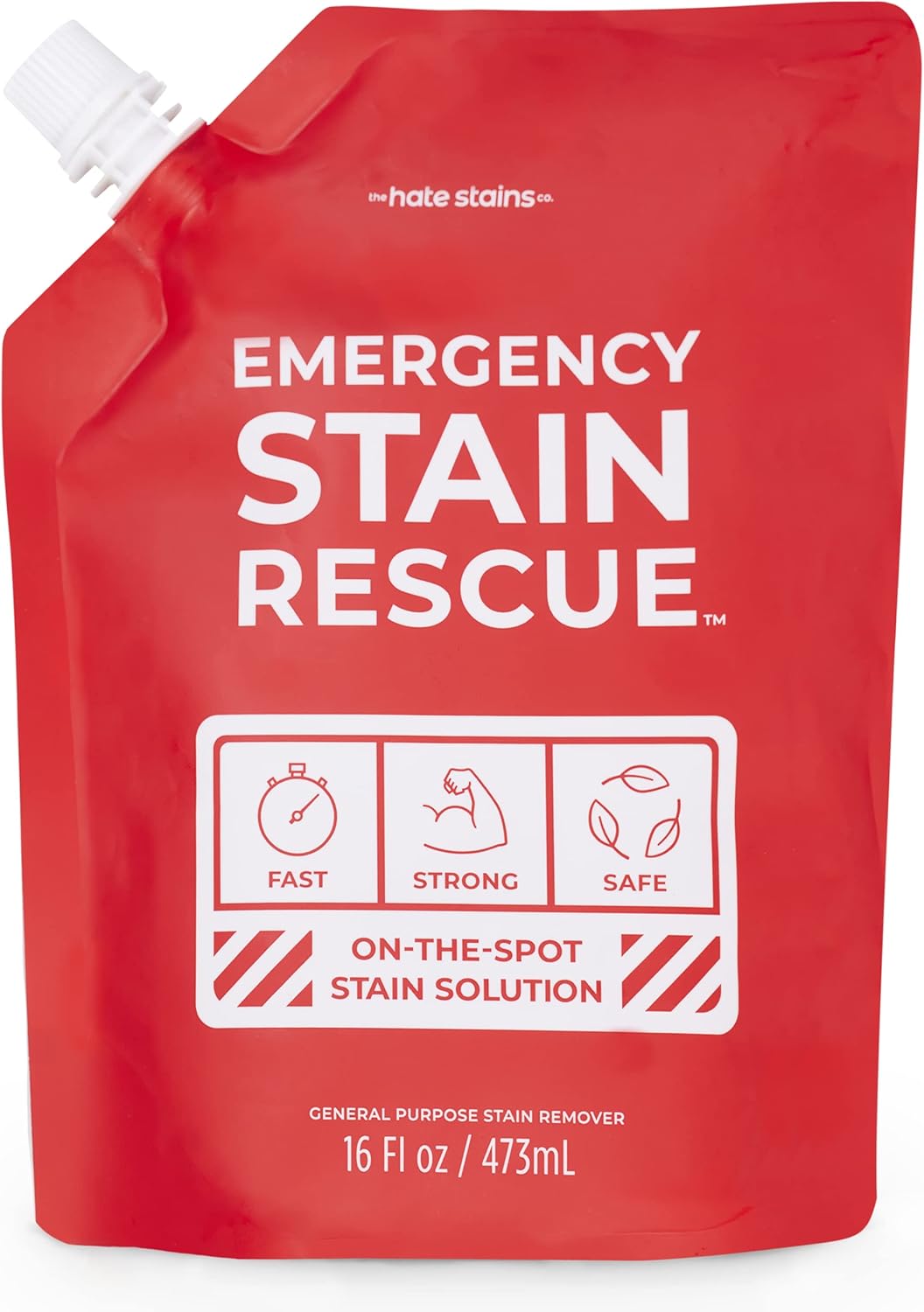 Emergency Stain Rescue Stain Remover Spray - For Wine & Coffee - Blood Stain Remover Clothes & Laundry - Carpet Cleaner Spray with No Added Phosphates - 2 x 4 Fl Oz