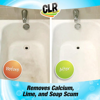 CLR Brilliant Bath Foaming Bathroom Cleaner Spray - For Use On Toilet, Bath, Shower, Sink, Glass, Stainless Steel - Fresh Scent, 26 Fl Ounce Bottle (Pack of 4)