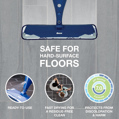 Bona Hardwood Floor Cleaner Spray - 32 fl oz - Residue-Free Floor Cleaning Solution for Wood Floors