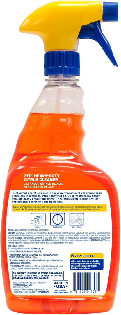 ZEP ZUCIT32CA 32 Oz Degreaser Citrus Scent