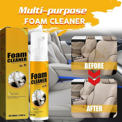 2PCS Foam Cleaner,Multipurpose Foam Cleaner,Fo-am Cle-aner All Purpose for Car,Fo-am Cle-anercar Lemon Flavor(100ml*2)