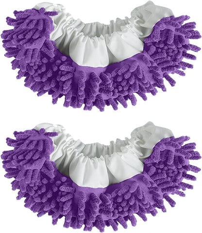 Mop Slippers Socks Floor Cleaning,Microfiber Shoe Covers dust Washable Reusable for Woman Man House Kitchen