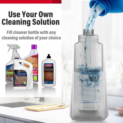 Mops for Floor Cleaning, Wet and Dry Spray Mop with Refillable Spray Bottle and 3 Washable Microfiber Pads Home or Commercial Use Flat Mop for Hardwood Laminate Wood Ceramic, Purple