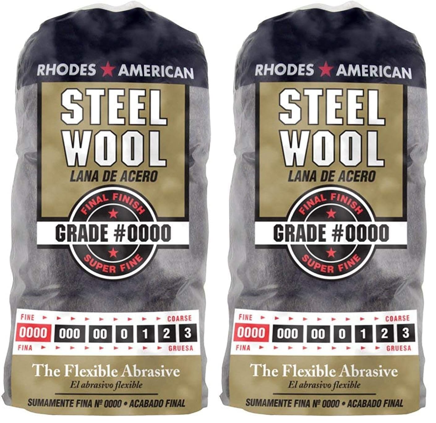 Homax - 33873210009 Steel Wool, Extra Fine Grade #000, 12 Pads