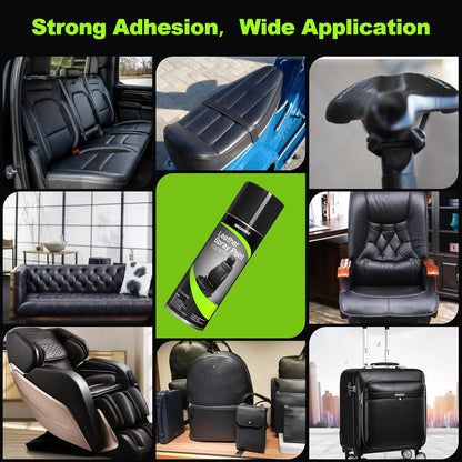 NADAMOO Leather Spray Paint Semi-Gloss Black 1 Can - Flexible Finish Vinyl Coating for Furniture, Car Seats, Bags, Couches, Shoes, DIY, Home & Auto