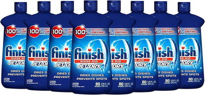 Finish Jet-Dry Rinse Aid, Dishwasher Rinse Agent & Drying Agent 8.45 oz ( pack of 8)