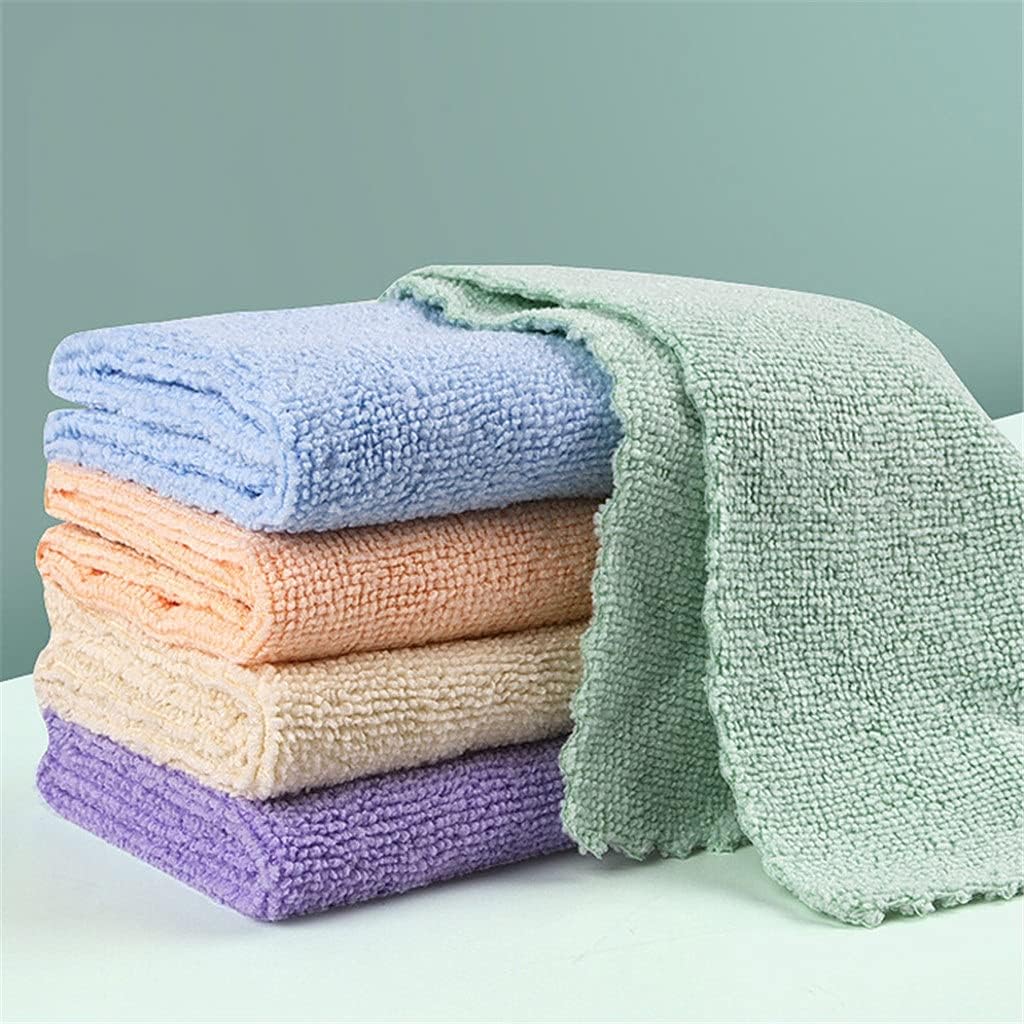 Thickened Dish Towel 5 Pieces of Wood Fiber Cloth Kitchen Cleaning Degreasing Wipe Water Absorbent 32 * 32cm
