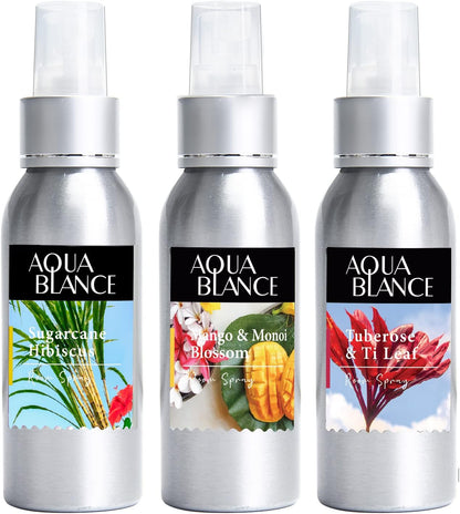 Fragrant Room Spray, Tropical, Ocean, Coconut, 3 x 3.4 fl oz, Air Fresheners Odor Eliminator for Home, Bathroom, Concentrated Room Spray